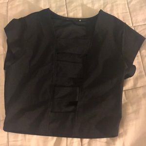 Black crop top